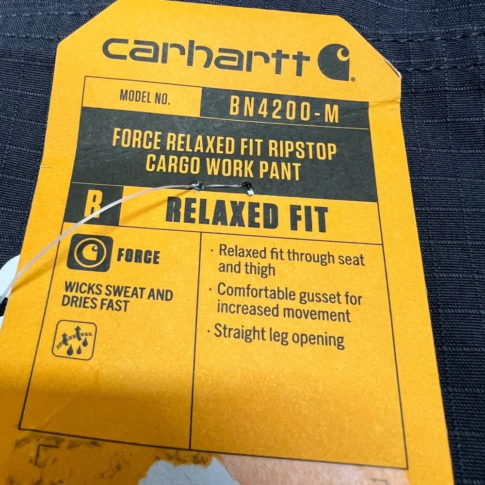 Carhartt Force Relaxed Fit Ripstop Cargo Work Pants Shadow Gray‎ BN4200-M 40x30